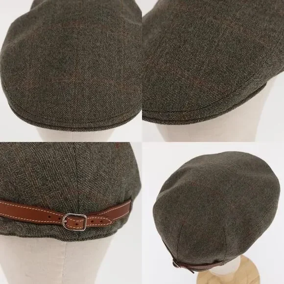 Hermes Hunting Cap Wool Khaki Hat - Picture 4 of 7